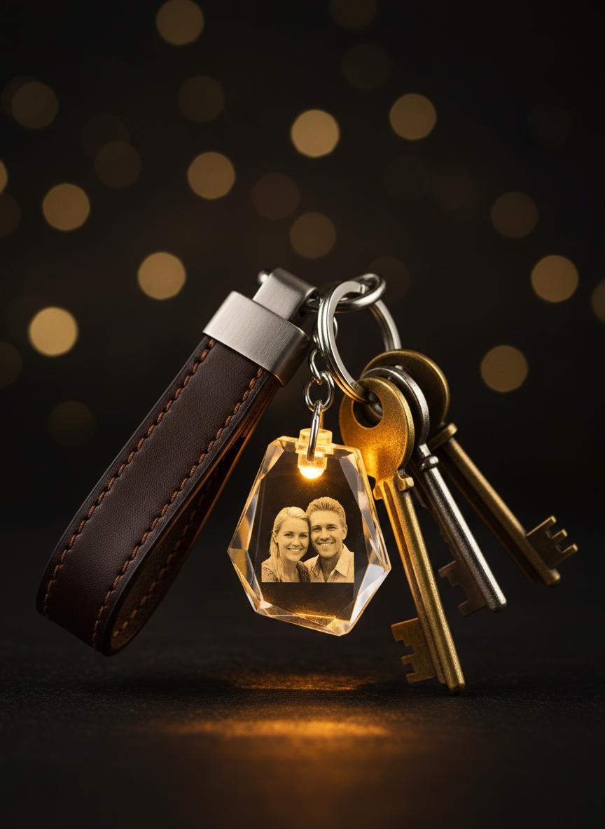 LED Crystal Keychain
